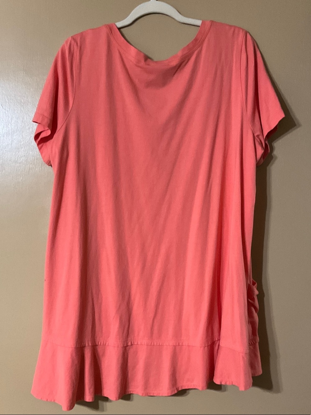 LOGO by Lori Goldstein Coral Short-Sleeve Swing Top - Picture 2 of 7